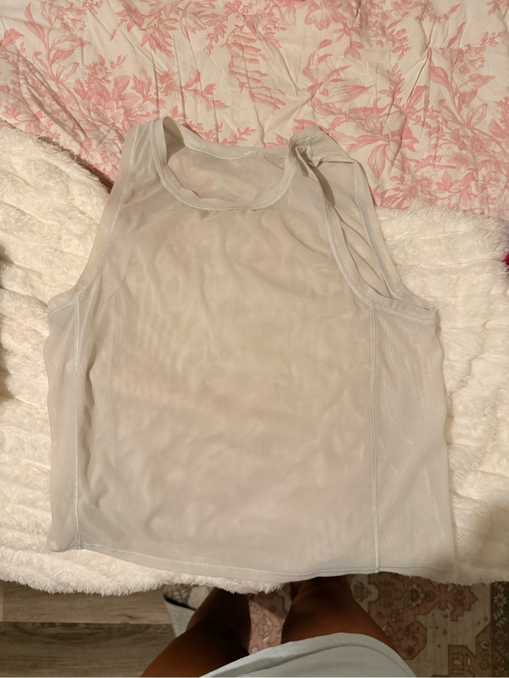 lululemon athletica Sheer Light white Scoop Neck Tank